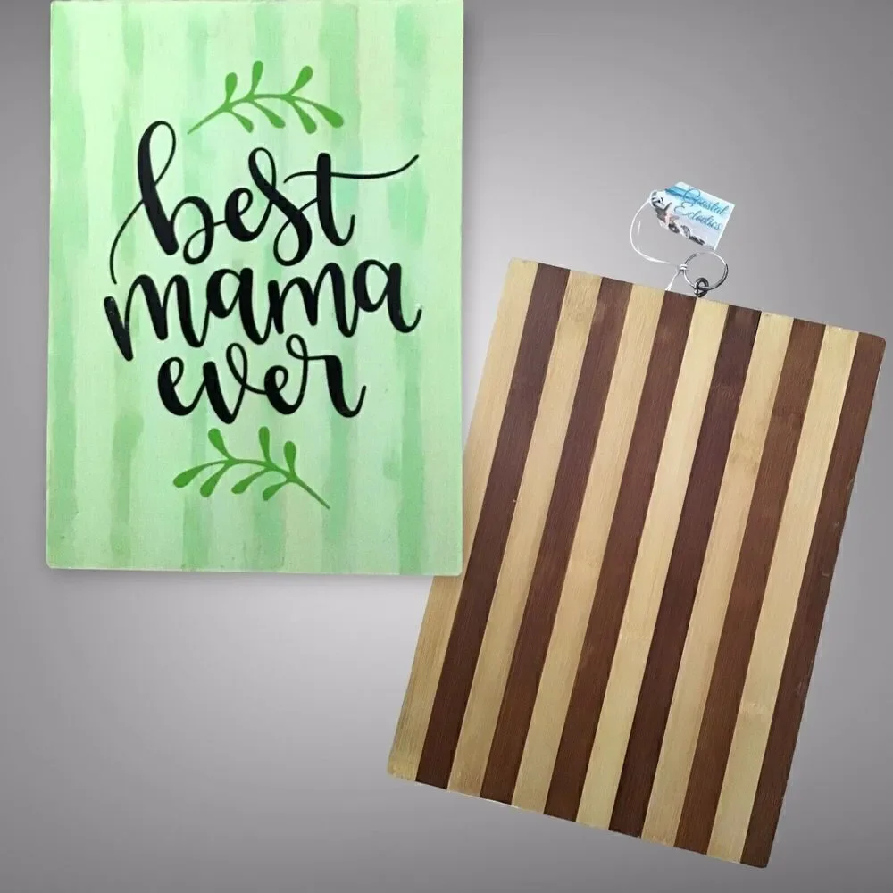 Mom Gift Best Mama Ever Cutting Board Kitchen